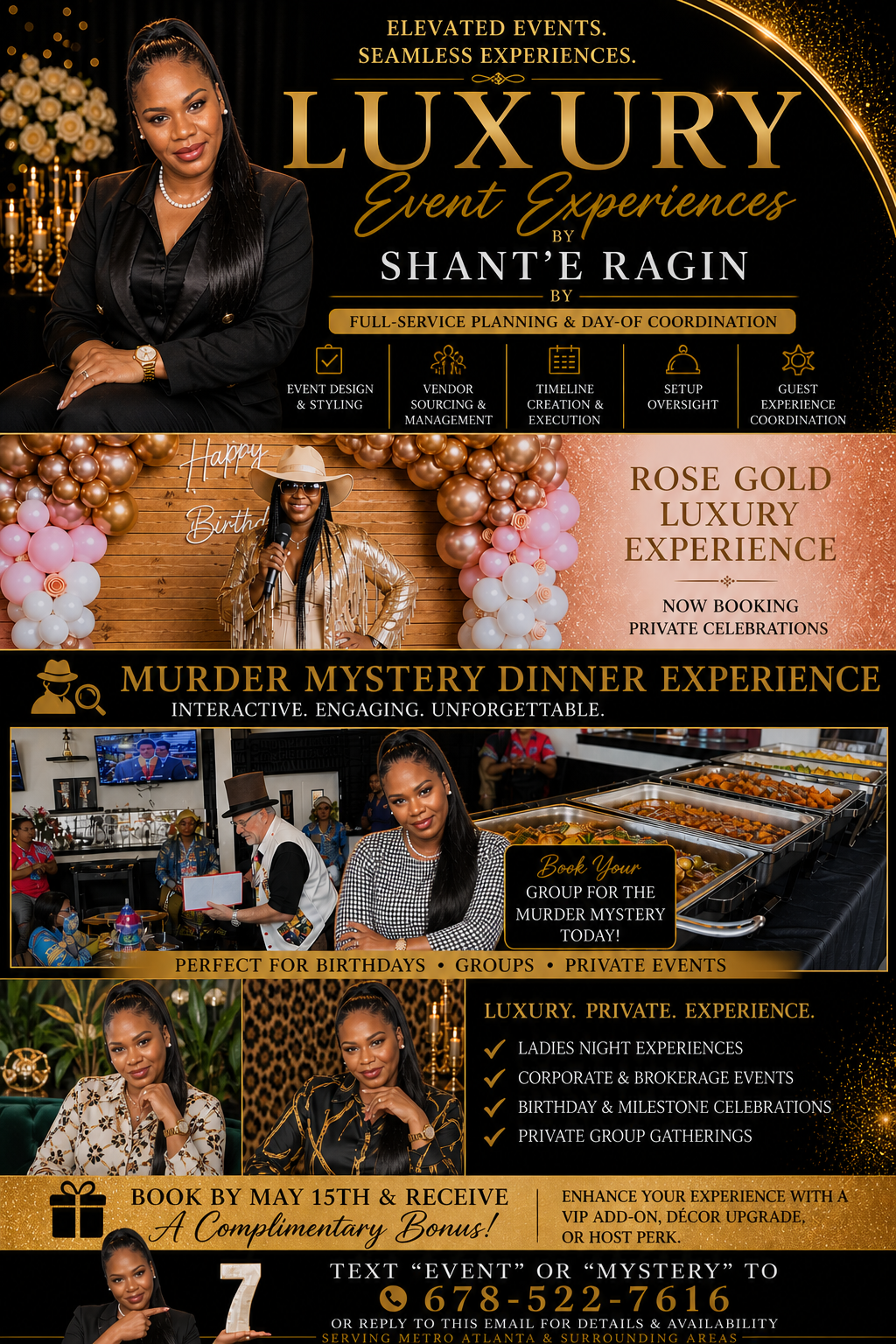 Luxury Event Experiences by Shant’e Ragin portfolio montage